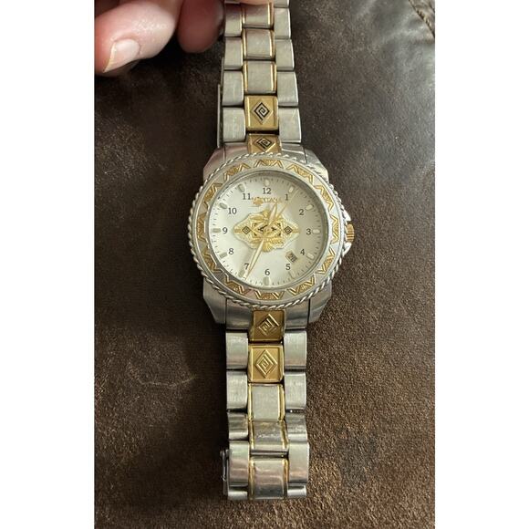 Montana Silver Mens Watch Model MT10886 Day Hour Min Detailed Face Needs Battery - Picture 7 of 10